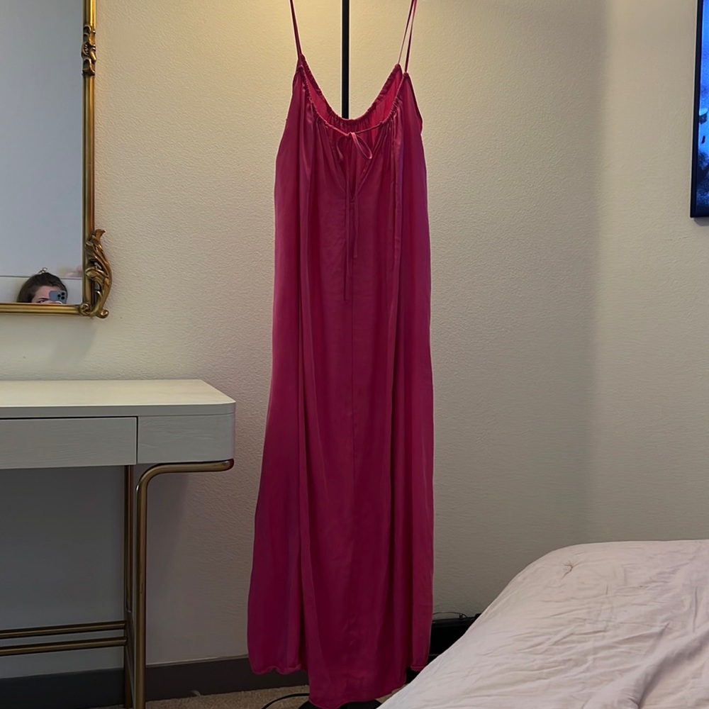 Zara pink maxi dress